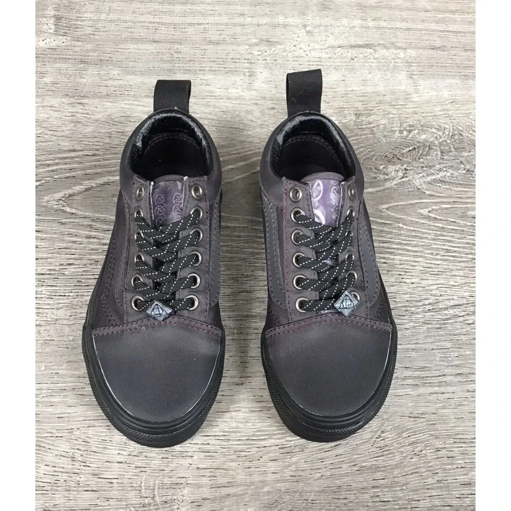 Vans Old Skool X Harry Potter Youth Size 11 Kids Kids Deathly Hallows Black Shoe